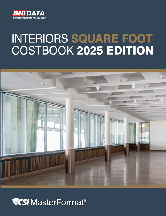 BNI Interiors Square Foot Costbook 2025 Edition