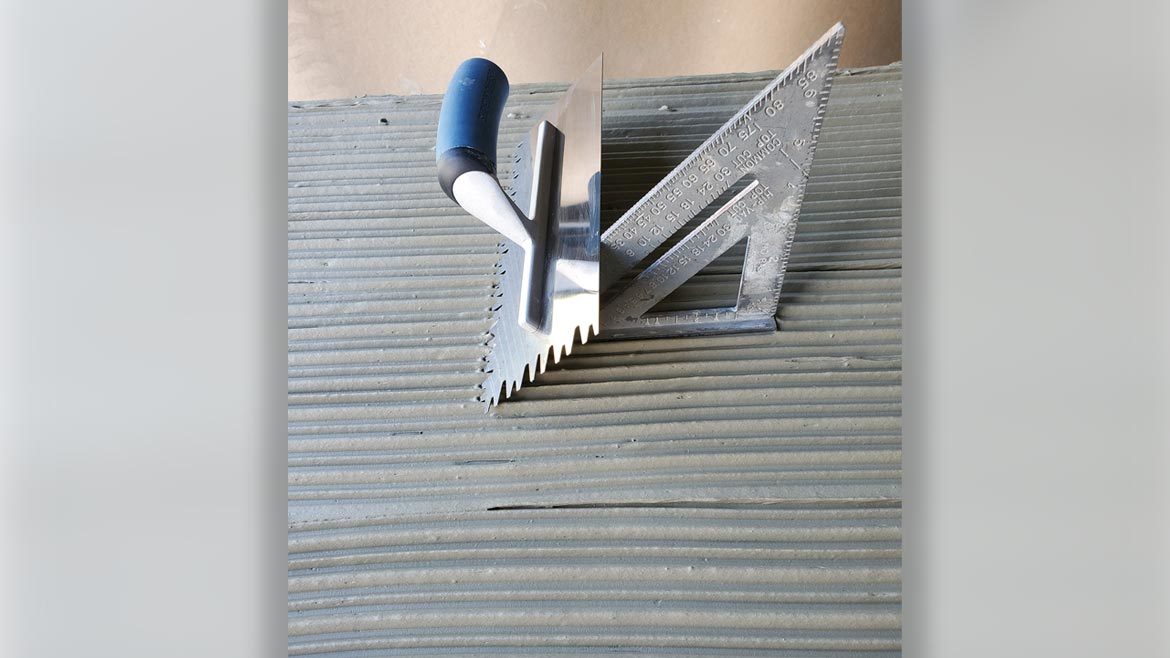 tile trowel and speed square