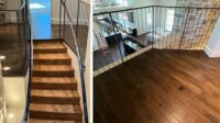 custom Mesquite floors in a residence in West Texas