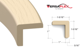 Versaflex by Versatrim Corner Molding with measurements