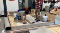 FCEF Students Learn to Install Sheet Vinyl Floor